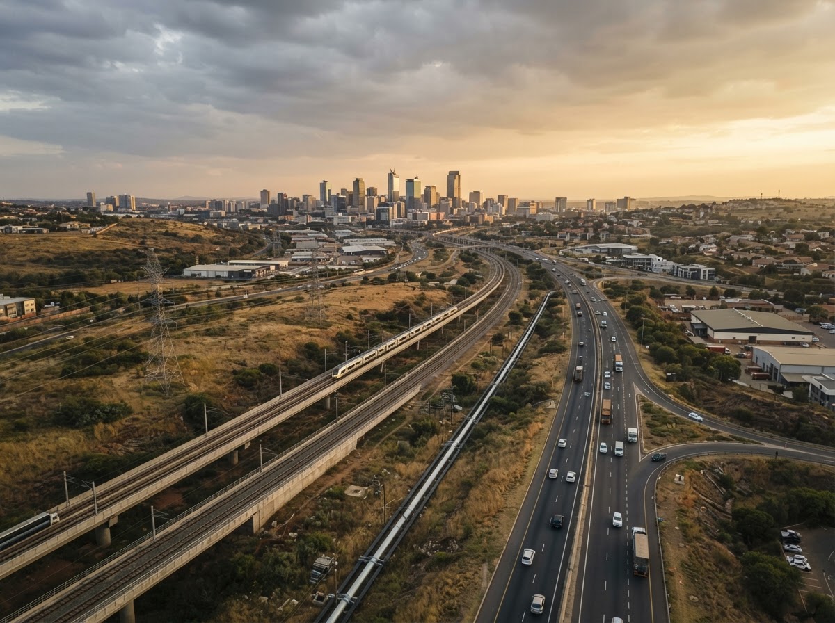 Infrastructure corridors across Gauteng